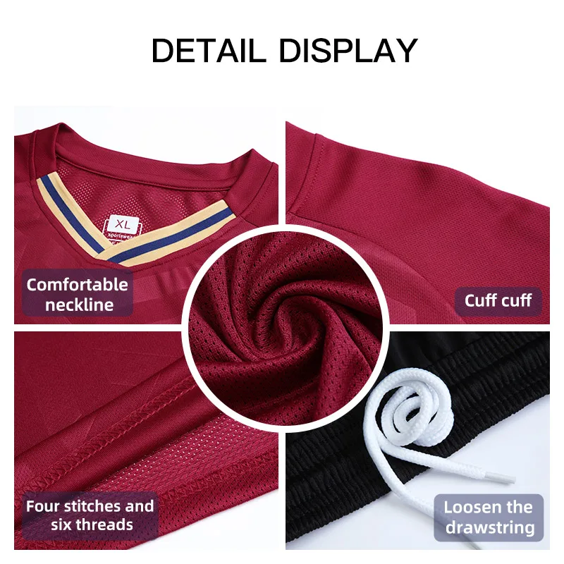 Men Women Customize New Football Jerseys Adults Kids Uniforms Shirts Futsal Sportswear Training Tracksuit Child Sports Outfit - Image 4