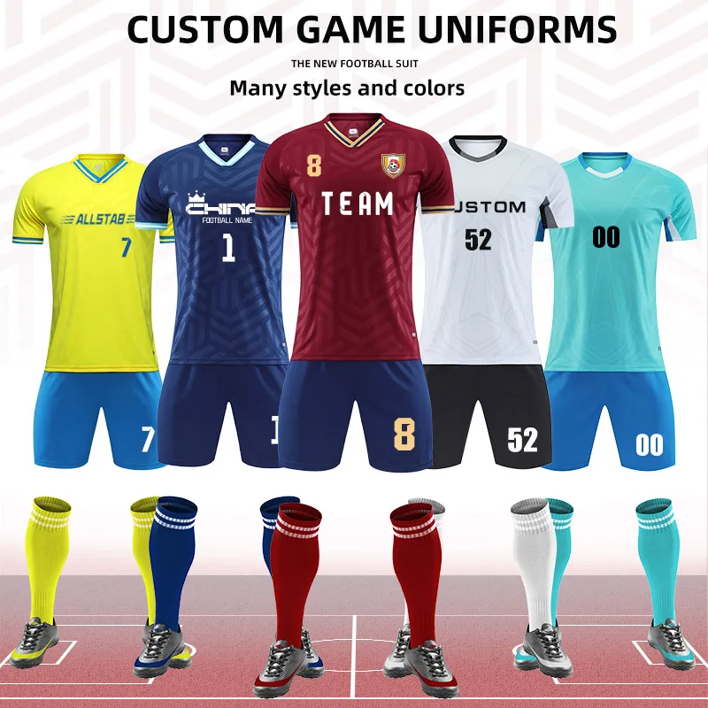 Men Women Customize New Football Jerseys Adults Kids Uniforms Shirts Futsal Sportswear Training Tracksuit Child Sports Outfit - Image 2