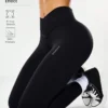Bestselling Women's High-Waisted Tummy Control Peach Ass Running Fitness Leggings with V-Back, Breathable, Quick-Dry, and Lifted